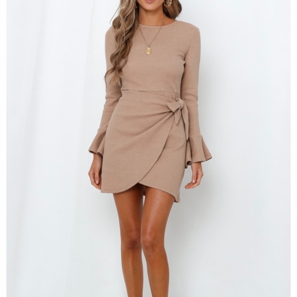 Hello Molly Beige Dress